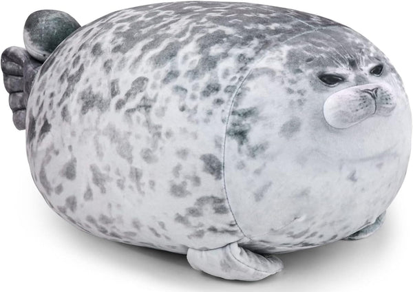 23.8 Inch Chubby Blob Seal Pillow - Large Soft Seal Plush Toy for Kids and Adults, Great Gift Idea