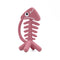 3D Fish Teething Toys for Babies 0-6 Months, 100% Silicone Teether Ring for Teething Relief (Pink)-Bebe