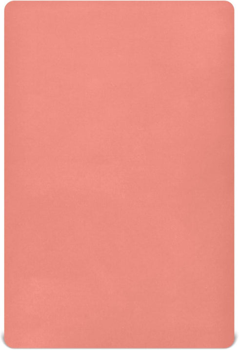 Fitted Crib Sheets, Salmon Baby Crib Sheet for Boys Girls,Snug Fitted Bedding