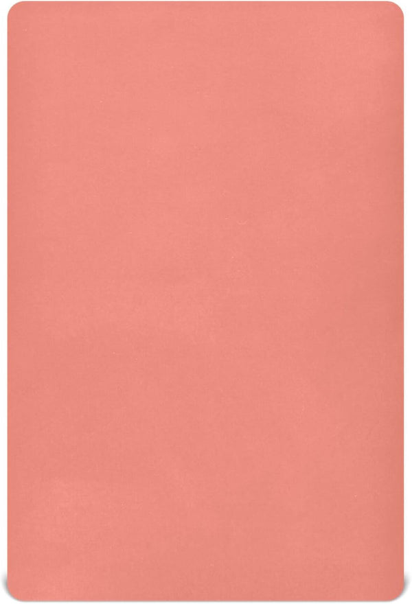 Fitted Crib Sheets, Salmon Baby Crib Sheet for Boys Girls,Snug Fitted Bedding