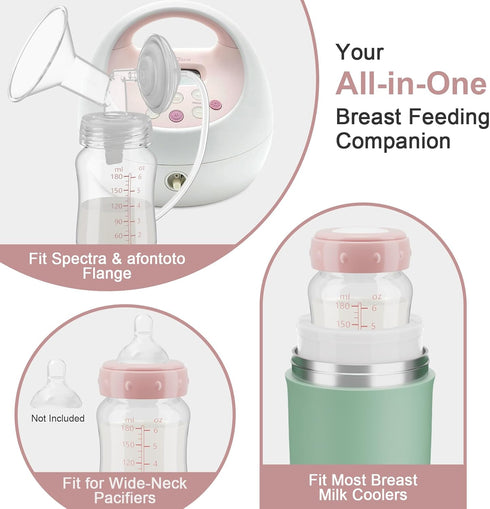 Momcozy 22oz, S1/S2/SG/9Plus 6oz, Breastmilk Storage Bottle Compatible with Breastmilk Cooler Breast Milk Containers