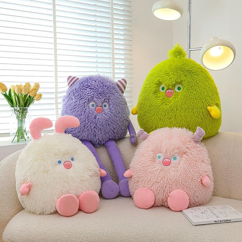 Cute Monster Plush Toy, 12.6'' Soft Monster Stuffed Animal Pillow, Birthday Halloween Christmas Gifts for Kids Boys