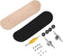 Mini Finger Skateboards, Wooden Toy Professional Finger Skate Set for Children (Black)