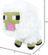 Minecraft Baby Sheep Plush Toy, Soft Yellow Stuffed Animal Figure, 5.5" Tall, Ages 12+ Months