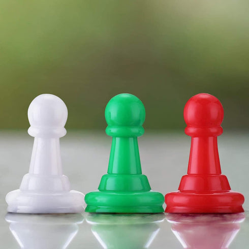 96 1 Inch Hestya Pcs Board Game Pieces Multicolor Plastic Pawn Pieces for Board Chess Components Pawns Tabletop Markers