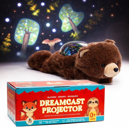 Sound Sleepers Bear Stuffed Animal Night Light & Baby Night Light Projector