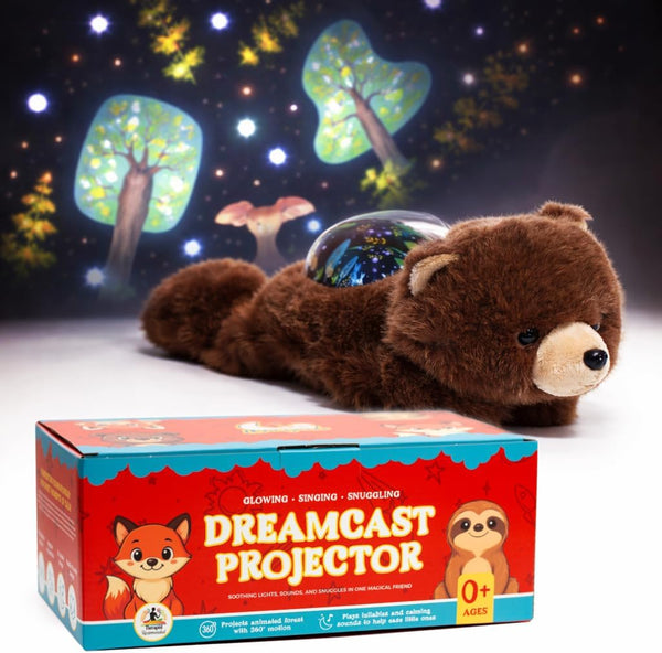 Sound Sleepers Bear Stuffed Animal Night Light & Baby Night Light Projector