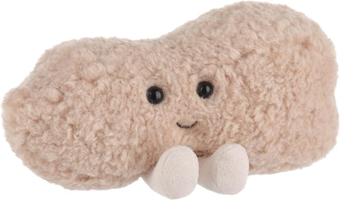 Apricot Lamb Peanut Plush Stuffed Animals, Soft Cute Toys for Baby Girl and Boy, Fluffy Brown 6.7 Inches
