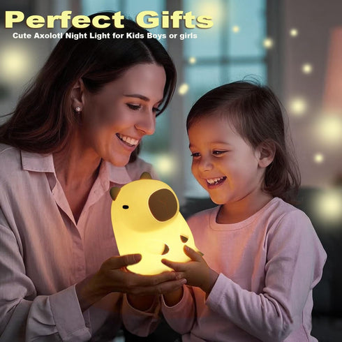 Lamp,2 Dimmable DREAMING MY DREAM Cute Capybara lamp,Squishy Capybara Night Light LED Rechargeable Novelty Animal Night