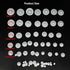 58PCS Small Gears Set - Plastic Gears Module 0.5 for DC Motor DIY Model Toys, RC Car Robot