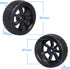 Hobbypark 4Pcs 26mm 1/10 RC Touring Car Tires & 12mm Hex Hub Wheel Rims with Foam Inserts
