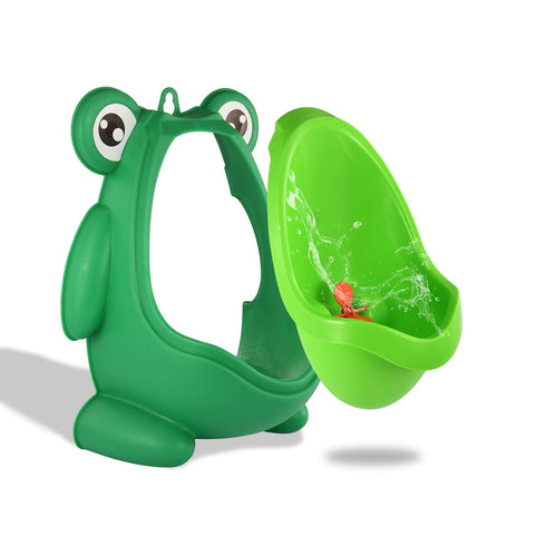 sundee Cute Frog Standing Potty Training Urinal for Boys Toilet with Funny Aiming Target - Blackish Green
