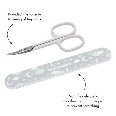 Tweezerman Baby Nail Scissors with Bear File