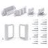 WOMHOM Retractable Baby Gate Hardware Replacement Parts Kit, Full Set Wall Mounting Accessories, Brackets, Screws