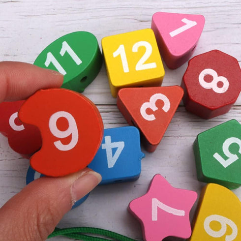 Clock Toy Wooden Teaching Clock, Penguin Pattern Educational Toys for Toddlers Teaching Time Number Puzzle Stacking.