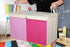 Toy Box Chest, Collapsible Sturdy Storage Bins with Lids, Extra Large Kids Toy Storage Organizer for Playroom, Pink
