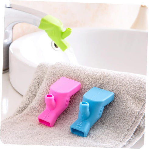 Vaguelly 3pcs Faucet Extension Adapter - Baby Bath Tub Faucet Extender, Portable Spout for Kids Bathroom
