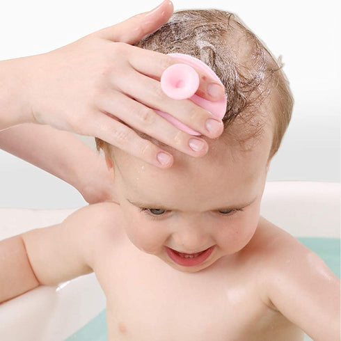MR LION (Pack 6) Baby Bath Sponges for Newborns - Baby Cradle Cap Brush - Cradle Cap Comb for Babies of (Mixed Color A)
