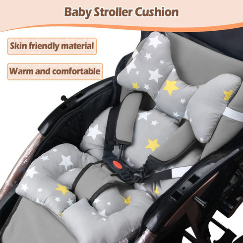 KAKIBLIN Infant Car Seat Insert, Newborn Stroller Liner, Baby Car Seat Head Support Cushion