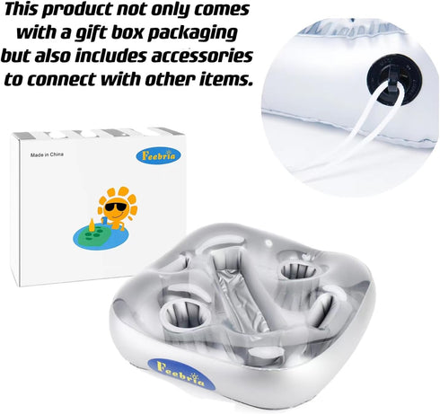 Upgraded Pool Drink Holder - Drink Float for Hot Tub, Beach and Party Decor
