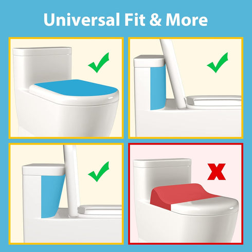 4our Kiddies Baby Toilet Lock (2 Pack) for Child Safety, Baby Proof Toilet Seat Lock with 2 Extra Pallet