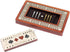 House of Cribbage 2 4 Inch 60 - Track - Wooden Travel/Pocket Size Cribbage Board - - Inlaid in Bloodwood/Maple Wood