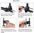 Adjustable Umbrella Mount Holder, No Tooling Needed to Attach Umbrella Clamp to Wheelchairs, Walker, Bike, Stroller