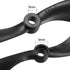 8045 8x4.5 Inch 2-Vane 4 uxcell RC Propellers CW CCW Fixed-Wing for Airplane Toy, Nylon Black Pairs with Adapter Rings