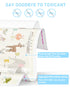 40 Pack 12" 18" 3 Babebay Disposable Placemats for Baby, Sticky Toddler Placemat for Restaurants, Dining Table, Party