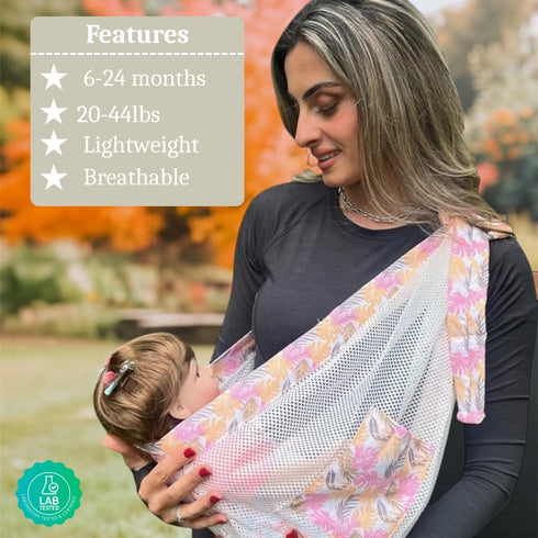 JOYFUL.BABY&CO 25-60 lbs Baby to Toddler Sling Carrier, Toddler Carrier Baby Travel Essential, Adjustable Mesh Sling