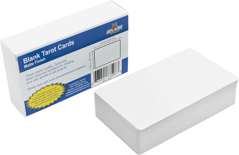 Apostrophe Games Tarot Size Blank Playing Cards (Matte Finish) 4.72" x 2.76", 80 Blank Cards