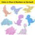 BEESTECH Beginner Dinosaur Puzzles, 8 Pack Educational Jigsaw Puzzles for 2-4 Year Old Toddlers with Dinosaur World Map