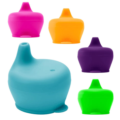 Healthy Sprouts Silicone Sippy Cup Lids - Spill Proof, Fits Any Cup, BPA-Free, Durable