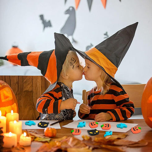 YGAOHF 60 Pack Halloween Mini Erasers - Cute Pumpkin Ghost Bat Erasers for Kids, Party Favors