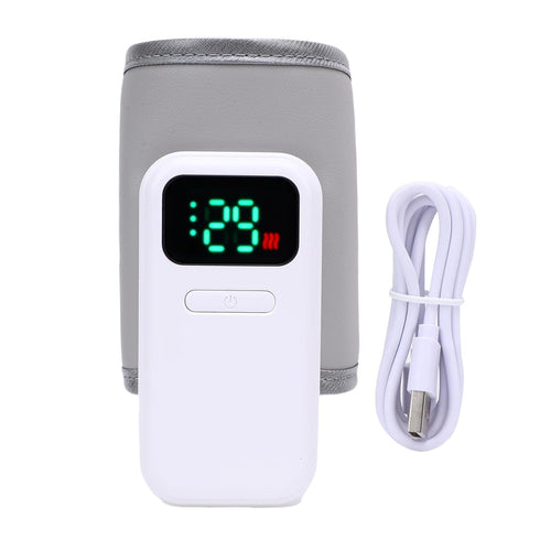 YDuupxe Portable Bottle Warmer, Universal Sizes Operation Quiet Constant Temperature Heating Rechargeable Bottle Warmer