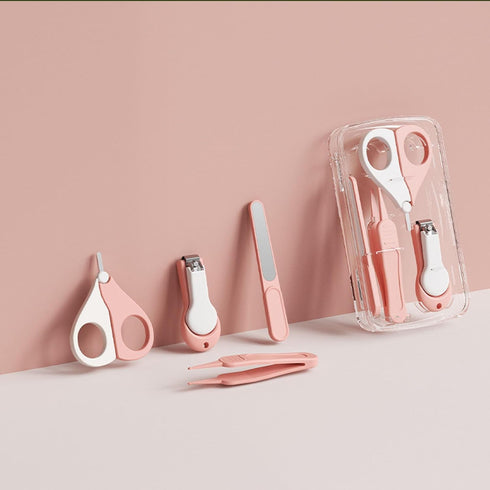 Wentwos Baby Nail Trimmer, 4-in-1 Baby Nail Clippers Kit,Nail File & Tweezers, Baby