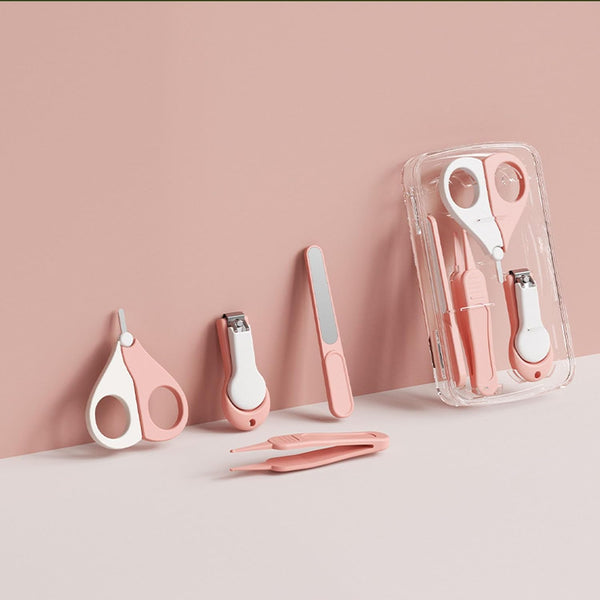 Wentwos Baby Nail Trimmer, 4-in-1 Baby Nail Clippers Kit,Nail File & Tweezers, Baby