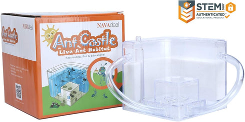 NAVAdeal Sand Ant Farm with Connecting Tubes, Habitat Educational Science Kit Toy for Kids & Adults