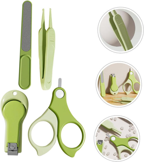Set Trimmers Nail Clipper Nail Newborn Grooming Kit with Safety File Portable Care Kit for Travel and Home Use