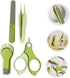Set Trimmer Nail Clipper and for Newborns Portable Nail Grooming Kit with Filer Safe Green Healthcare Travel Kit