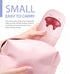 Set 4pcs KOMBIUDA Nail Clipper and Scissors for Newborns Nail Care Kit Safe Rounded Tips Non-Slip Handle Pink Grooming