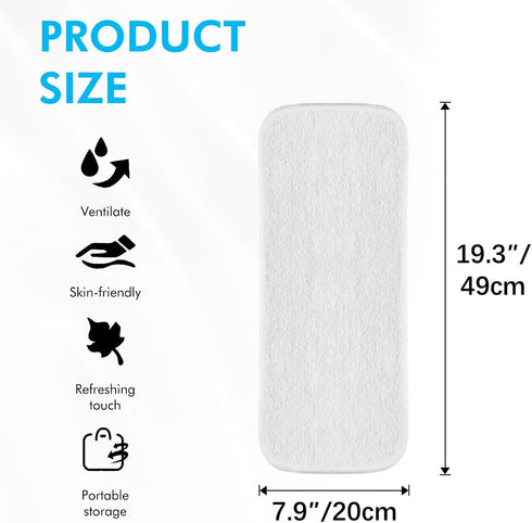6 Pack 4-Layer Rayon Microfiber Inserts Liners for Adults Cloth Diapers for Incontinence Care, Washable Reusable Large