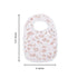 Snap Muslin Bibs for Girls, 3-Pack Baby Bibs for Infants, 100% Cotton Muslin, Adjustable Snaps, Soft & Absorbent