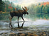 Cobble Hill 1000 Piece Puzzle - Moose Crossing, Sample Poster Included