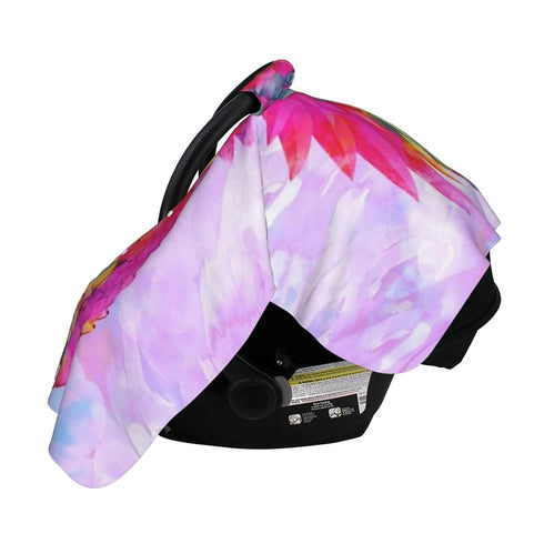 Zhbvncp Hawaiian Tropical Neon Pineapple Baby Car Seat Cover & Breastfeeding Nursing Cover - Breathable Stretch Fabric