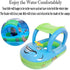 Baby Pool Float with Canopy, Summer Steering Wheel Sunshade Swim Ring for Kids and Toddlers