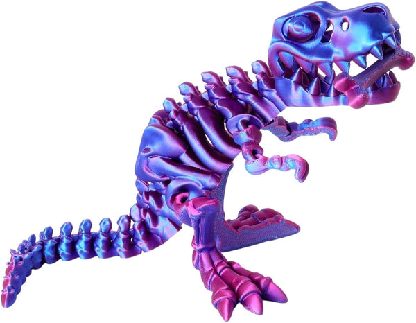 FunisFun 3D Printed Dragon with Articulated Bones - 3D Printed Dinosaur Fidget Toy Decor for Stress Relief