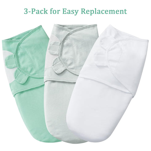 100% 3 Pack 0-3 david's kids Cotton Baby Swaddle Wrap for Months, Soft Swaddle Blanket for Newborn Infant, Adjustable