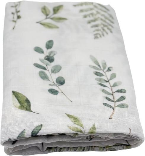 Hollyoo 100% Muslin Swaddle Blanket, Viscose Made from Bamboo Muslin Swaddle Blankets for Boys and Girls, Baby