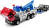 haomsj Toy Tow Truck - Pull Back Miniature Carrier Truck for Boys and Girls with Lights and Sound